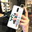 Handyhülle Silikon Hülle Rahmen Schutzhülle Spiegel Blumen für Realme X