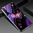 Handyhülle Silikon Hülle Rahmen Schutzhülle Spiegel Blumen für Realme XT Violett