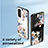 Handyhülle Silikon Hülle Rahmen Schutzhülle Spiegel Blumen für Samsung Galaxy M13 4G