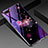 Handyhülle Silikon Hülle Rahmen Schutzhülle Spiegel Blumen M04 für Oppo R17 Neo Violett