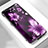 Handyhülle Silikon Hülle Rahmen Schutzhülle Spiegel Blumen S01 für Oppo Find X Super Flash Edition Violett