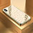 Handyhülle Silikon Hülle Rahmen Schutzhülle Spiegel Modisch Muster für Apple iPhone X Gold
