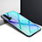 Handyhülle Silikon Hülle Rahmen Schutzhülle Spiegel Modisch Muster für Huawei Honor 20 Pro Cyan