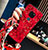 Handyhülle Silikon Hülle Rahmen Schutzhülle Spiegel Modisch Muster für Huawei Mate 20 Rot