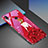 Handyhülle Silikon Hülle Rahmen Schutzhülle Spiegel Modisch Muster für Huawei Nova 3e Rot