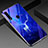 Handyhülle Silikon Hülle Rahmen Schutzhülle Spiegel Modisch Muster für Oppo A31 Blau