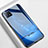 Handyhülle Silikon Hülle Rahmen Schutzhülle Spiegel Modisch Muster für Oppo A72 5G Blau