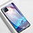 Handyhülle Silikon Hülle Rahmen Schutzhülle Spiegel Modisch Muster für Oppo A72 5G Hellblau