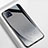 Handyhülle Silikon Hülle Rahmen Schutzhülle Spiegel Modisch Muster für Oppo A73 5G Grau