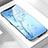 Handyhülle Silikon Hülle Rahmen Schutzhülle Spiegel Modisch Muster für Oppo Find X Hellblau