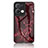 Handyhülle Silikon Hülle Rahmen Schutzhülle Spiegel Modisch Muster für Oppo Reno9 Pro+ Plus 5G Rot