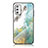 Handyhülle Silikon Hülle Rahmen Schutzhülle Spiegel Modisch Muster für Samsung Galaxy M52 5G