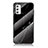 Handyhülle Silikon Hülle Rahmen Schutzhülle Spiegel Modisch Muster für Samsung Galaxy M52 5G Schwarz