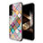 Handyhülle Silikon Hülle Rahmen Schutzhülle Spiegel Modisch Muster für Samsung Galaxy S24 5G