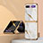 Handyhülle Silikon Hülle Rahmen Schutzhülle Spiegel Modisch Muster für Samsung Galaxy Z Flip