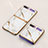 Handyhülle Silikon Hülle Rahmen Schutzhülle Spiegel Modisch Muster für Samsung Galaxy Z Flip Weiß