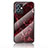 Handyhülle Silikon Hülle Rahmen Schutzhülle Spiegel Modisch Muster für Vivo T1 5G India Rot