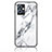 Handyhülle Silikon Hülle Rahmen Schutzhülle Spiegel Modisch Muster für Vivo T1 5G India Weiß
