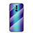 Handyhülle Silikon Hülle Rahmen Schutzhülle Spiegel Modisch Muster H05 für Huawei Mate 20 Lite Blau