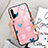 Handyhülle Silikon Hülle Rahmen Schutzhülle Spiegel Modisch Muster K02 für Huawei Honor 20 Pro Rosa