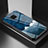 Handyhülle Silikon Hülle Rahmen Schutzhülle Spiegel Modisch Muster LS1 für Xiaomi Redmi Note 9 Pro Blau