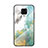 Handyhülle Silikon Hülle Rahmen Schutzhülle Spiegel Modisch Muster LS2 für Xiaomi Redmi Note 9S Grün