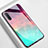 Handyhülle Silikon Hülle Rahmen Schutzhülle Spiegel Modisch Muster S01 für Samsung Galaxy Note 10 5G Cyan
