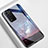 Handyhülle Silikon Hülle Rahmen Schutzhülle Spiegel Sternenhimmel für Huawei Honor X10 5G Violett