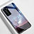 Handyhülle Silikon Hülle Rahmen Schutzhülle Spiegel Sternenhimmel S01 für Huawei P40 Pro Violett