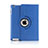 Handytasche Rotierende Schutzhülle Leder für Apple iPad 3 Blau
