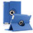 Handytasche Rotierende Schutzhülle Leder für Apple iPad 4 Blau