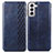 Handytasche Stand Schutzhülle Flip Leder Hülle A01D für Samsung Galaxy S21 5G Blau