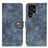 Handytasche Stand Schutzhülle Flip Leder Hülle A01D für Samsung Galaxy S21 Ultra 5G Blau