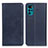 Handytasche Stand Schutzhülle Flip Leder Hülle A02D für Motorola Moto G22 Blau
