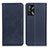 Handytasche Stand Schutzhülle Flip Leder Hülle A02D für Oppo A74 4G Blau
