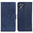 Handytasche Stand Schutzhülle Flip Leder Hülle A04D für Oppo K10 5G Blau