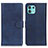 Handytasche Stand Schutzhülle Flip Leder Hülle A05D für Motorola Moto Edge 20 Lite 5G Blau
