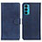 Handytasche Stand Schutzhülle Flip Leder Hülle A05D für Motorola Moto Edge Lite 5G Blau