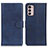 Handytasche Stand Schutzhülle Flip Leder Hülle A05D für Motorola Moto G42 Blau