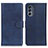 Handytasche Stand Schutzhülle Flip Leder Hülle A05D für Motorola Moto G62 5G Blau