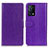Handytasche Stand Schutzhülle Flip Leder Hülle A06D für Oppo K9 5G Violett