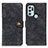 Handytasche Stand Schutzhülle Flip Leder Hülle A07D für Motorola Moto G60s Schwarz
