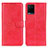 Handytasche Stand Schutzhülle Flip Leder Hülle A07D für Vivo Y21 Rot