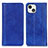 Handytasche Stand Schutzhülle Flip Leder Hülle A08 für Apple iPhone 14 Blau