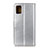 Handytasche Stand Schutzhülle Flip Leder Hülle A08D für Motorola Moto G100 5G Silber