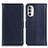 Handytasche Stand Schutzhülle Flip Leder Hülle A08D für Motorola Moto G82 5G Blau
