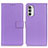 Handytasche Stand Schutzhülle Flip Leder Hülle A08D für Motorola Moto G82 5G Violett