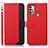 Handytasche Stand Schutzhülle Flip Leder Hülle A09D für Motorola Moto G31 Rot