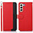 Handytasche Stand Schutzhülle Flip Leder Hülle A10D für Samsung Galaxy S21 5G Rot