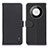 Handytasche Stand Schutzhülle Flip Leder Hülle B01H für Huawei Mate 60 Pro Schwarz